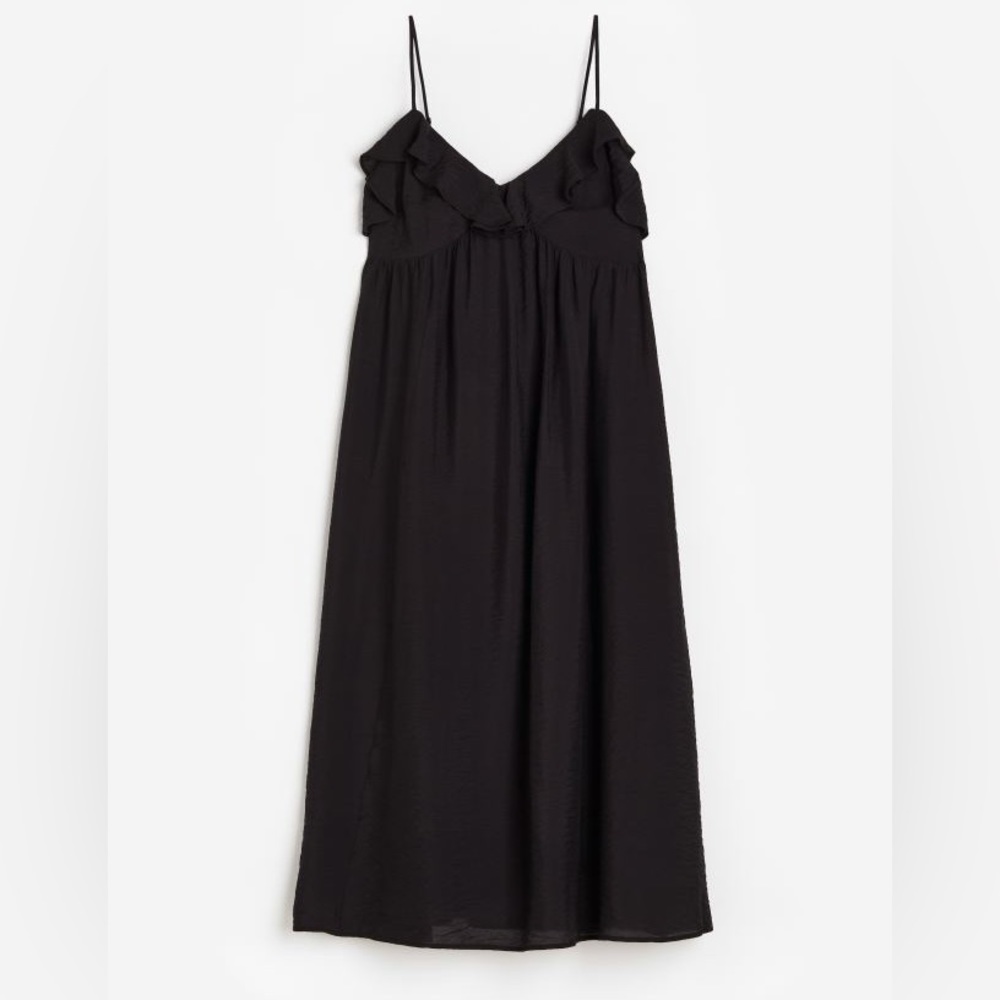H&M ruffle top maxi dress